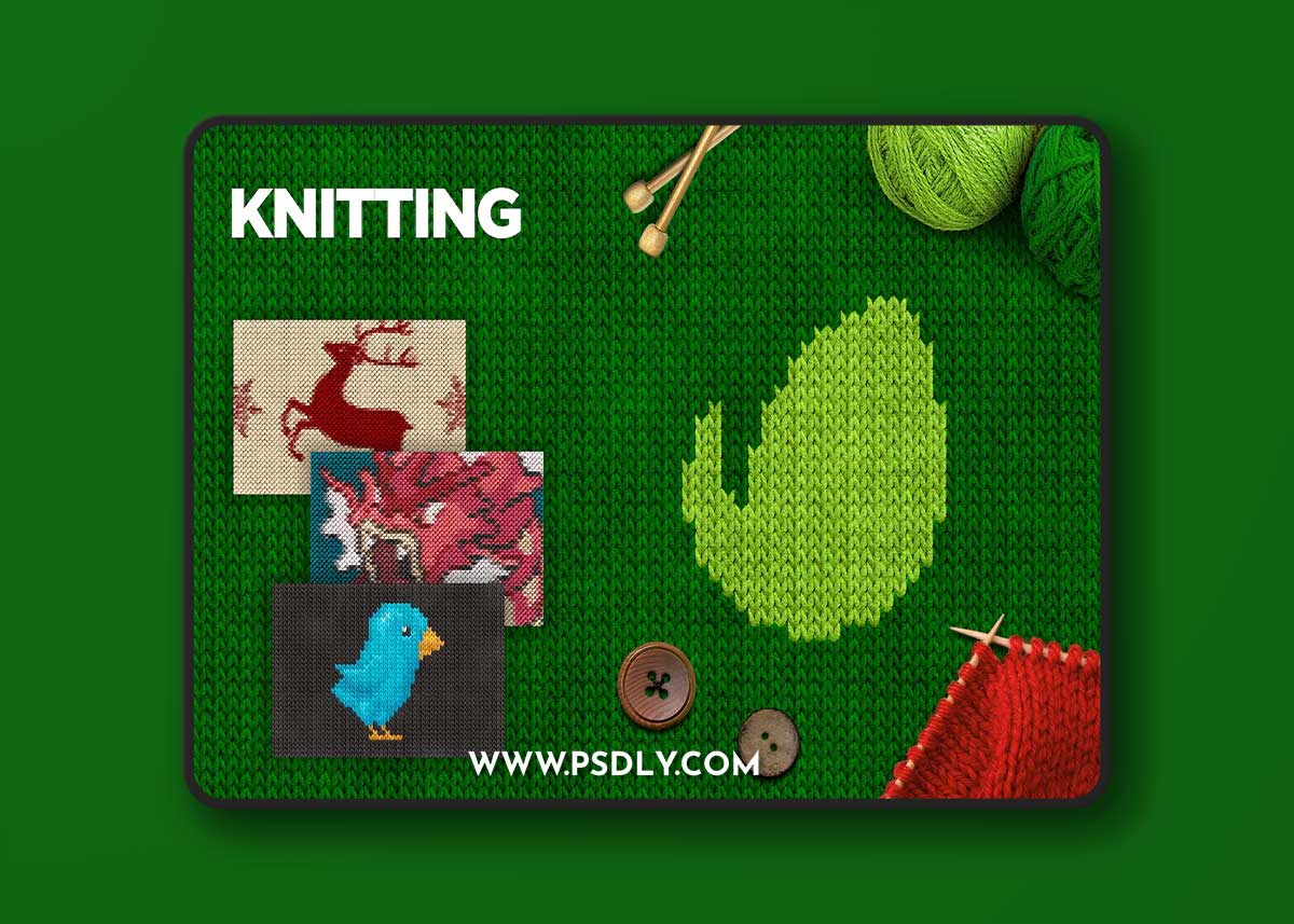Knitting Photoshop Action CS3+ C95XV7N 1 Knitting Photoshop Action CS3+ C95XV7N