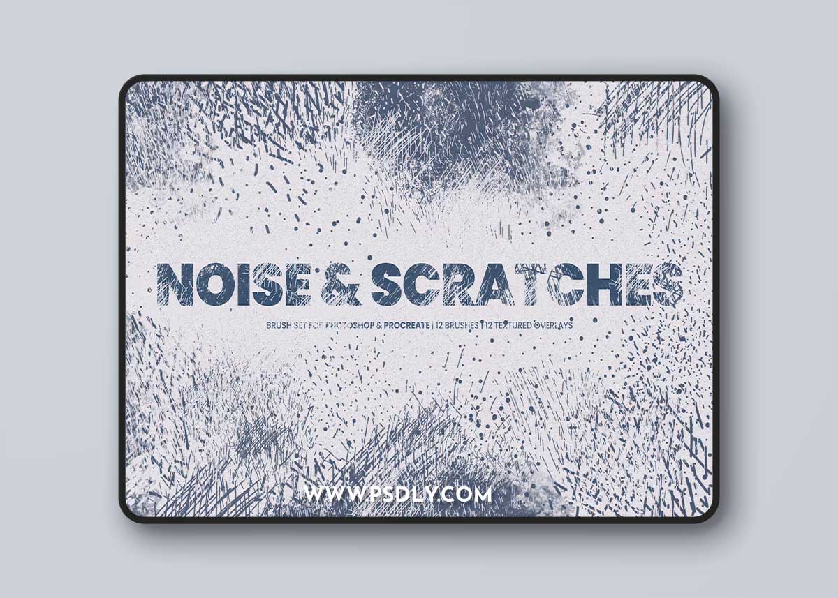 Noise & Scratches Photoshop & Procreate Brush 29LNETR 1 Noise & Scratches Photoshop & Procreate Brush 29LNETR