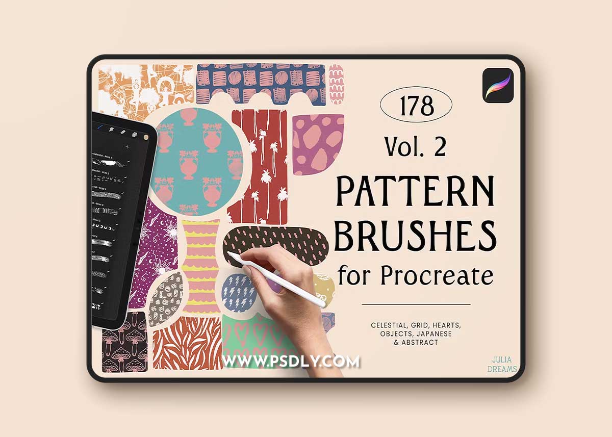 Pattern Brushes for Procreate Vol 2 YLZCWSY 1 Pattern Brushes for Procreate Vol 2 YLZCWSY