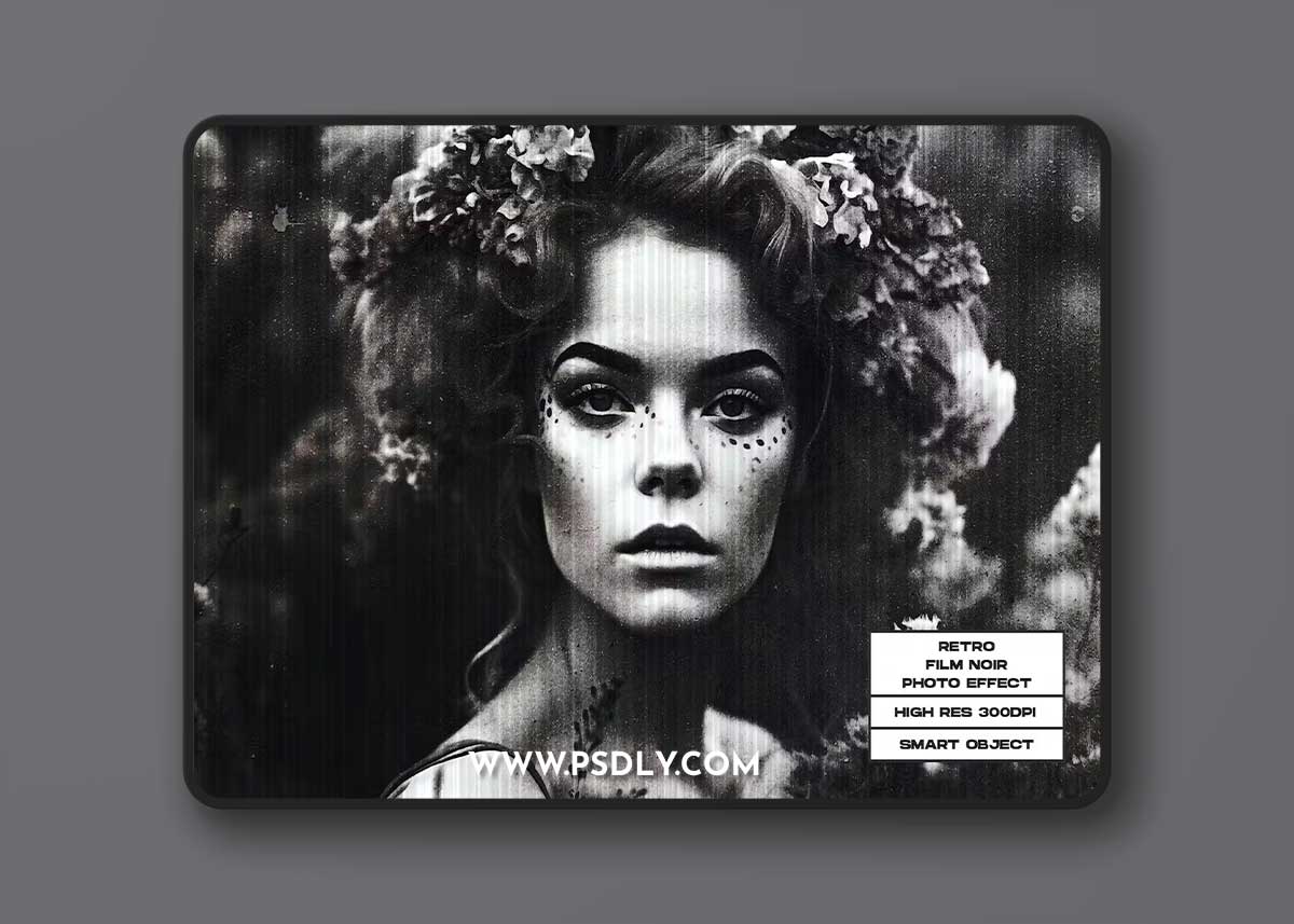 Retro Film Noir Photo Effect EXXUZF4 1 Retro Film Noir Photo Effect EXXUZF4