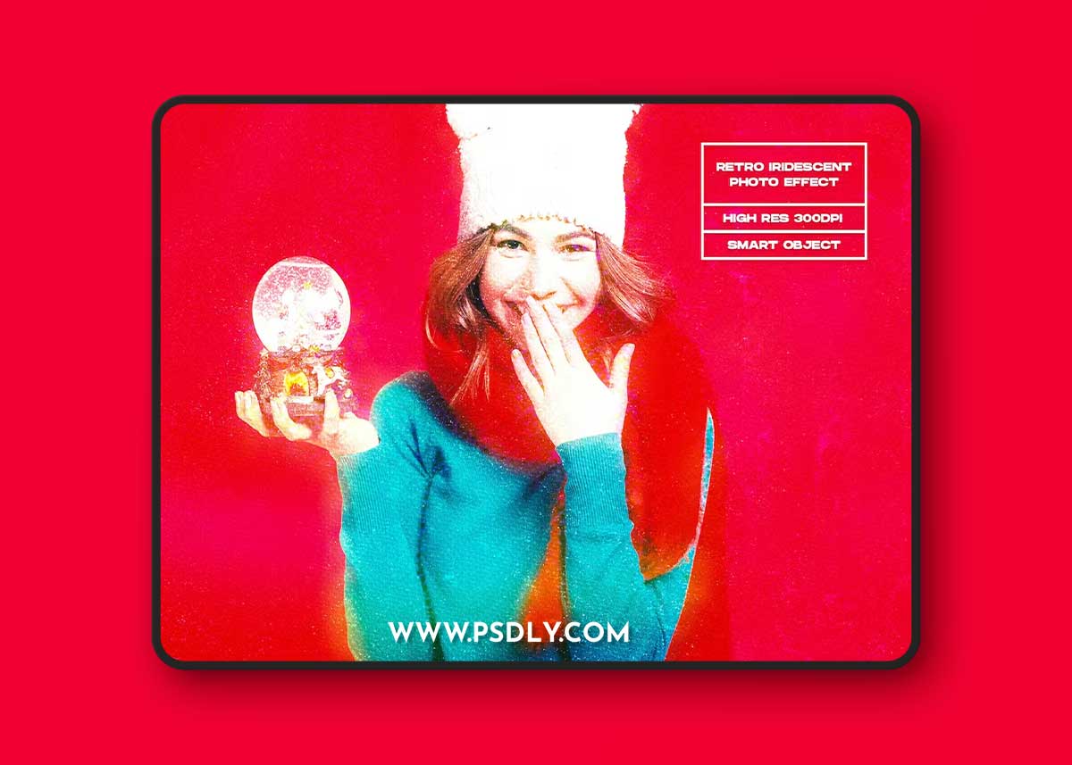 Retro Iridescent Photo Effect 4L2F5LU 1 Retro Iridescent Photo Effect 4L2F5LU