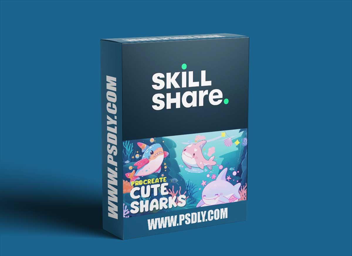 Shark Splash: Learn to Draw Cheerful and Cute Sharks in Procreate 1 Shark Splash: Learn to Draw Cheerful and Cute Sharks in Procreate