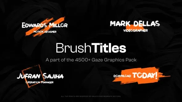 Videohive 20 Brush Titles 47490617 1 Videohive 20 Brush Titles 47490617