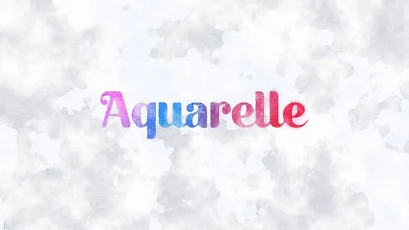 Videohive Aquarelle Typography 47548056 1 Videohive Aquarelle Typography 47548056