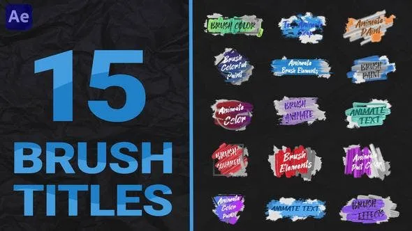 Videohive Brush Titles Pack 47277836 1 Videohive Brush Titles Pack 47277836