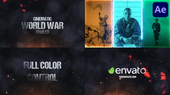 Videohive Cinematic World War Trailer for After Effects 47264097 1 Videohive Cinematic World War Trailer for After Effects 47264097