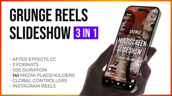 Videohive Grunge Grid Multiscreen Slideshow Reels and Stories 47632698 1 Videohive Grunge Grid Multiscreen Slideshow Reels and Stories 47632698