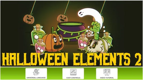 Videohive Halloween Elements 2 47211616
