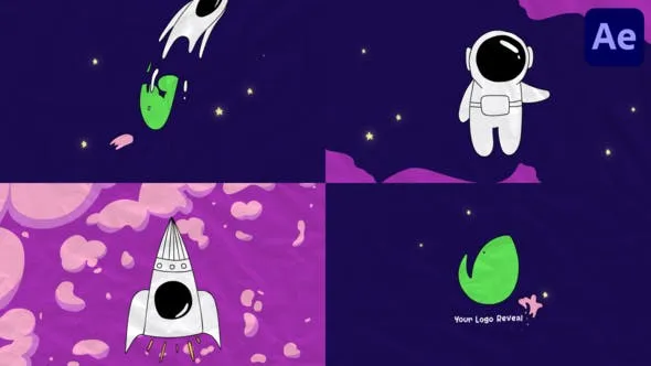 Videohive Spaceman Logo Opener for After Effects 47420059 1 Videohive Spaceman Logo Opener for After Effects 47420059