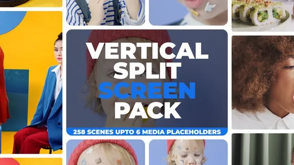 Videohive Vertical Split Screen Pack 47586502 1 Videohive Vertical Split Screen Pack 47586502
