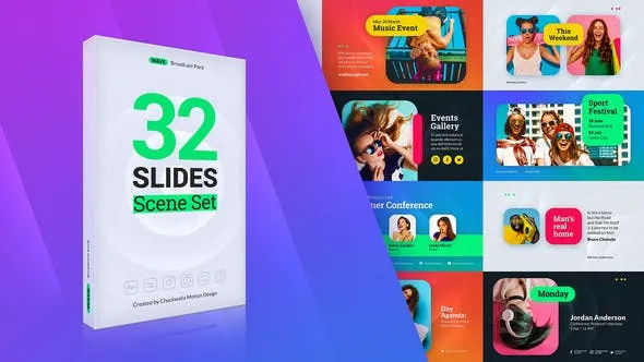 Videohive Wave Slides Scene Set 47252018 1 Videohive Wave Slides Scene Set 47252018