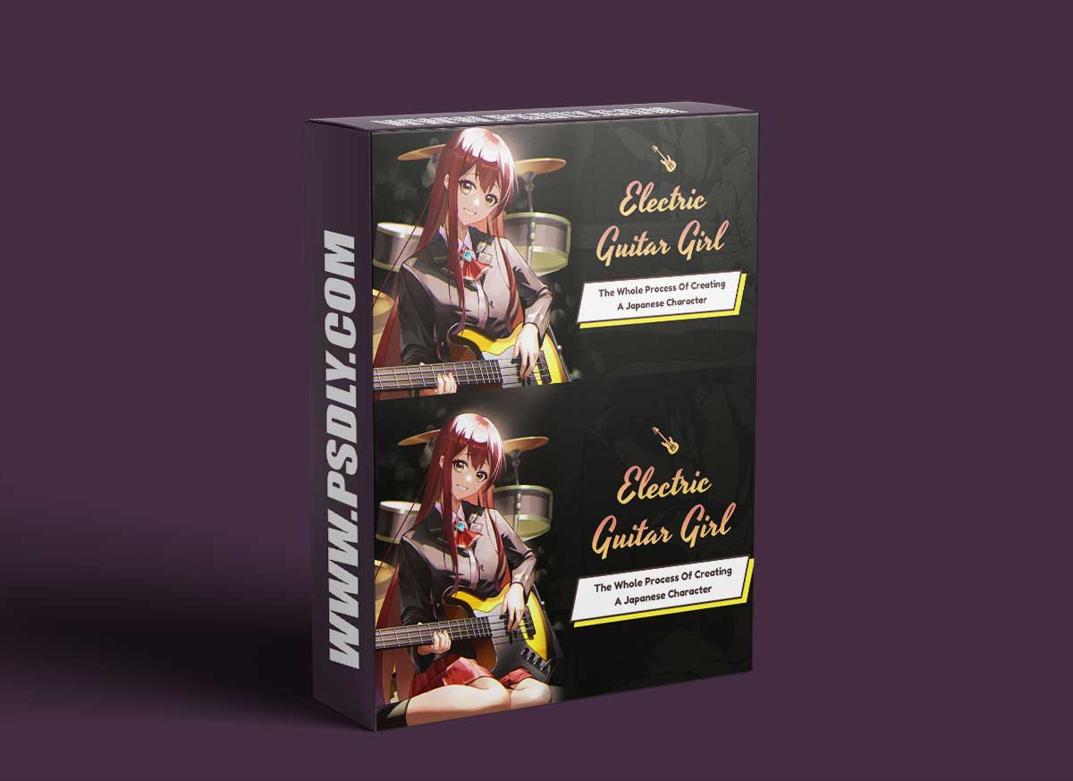 Wingfox – Electric Guitar Girl - The Whole Process of Creating a Japanese Character with Wingfox Studio 1 Wingfox – Electric Guitar Girl - The Whole Process of Creating a Japanese Character with Wingfox Studio