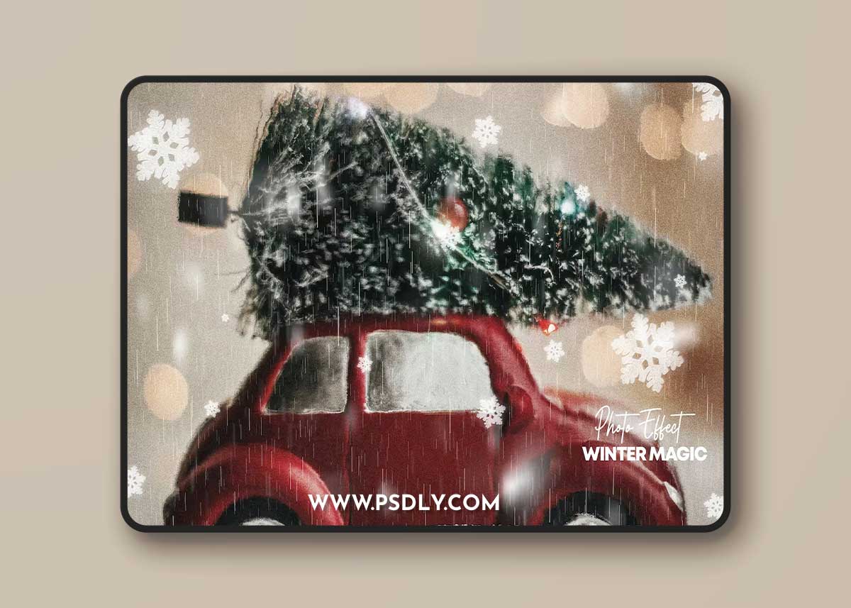 Winter magic photo effect 6U9ECZD 1 Winter magic photo effect 6U9ECZD