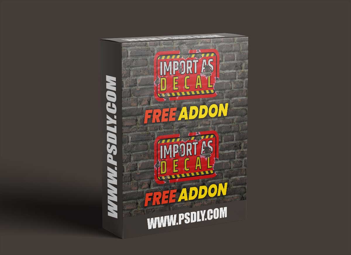 Blender - Import As Decal v2.2.0 1 Blender - Import As Decal v2.2.0