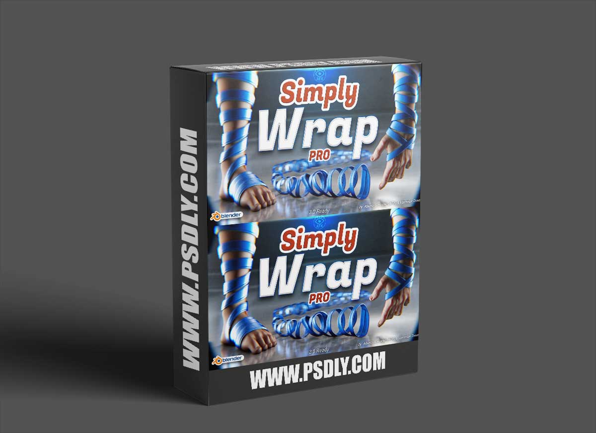 Blender - Simply Wrap Pro 1.5.2 + Assets 1 Blender - Simply Wrap Pro 1.5.2 + Assets