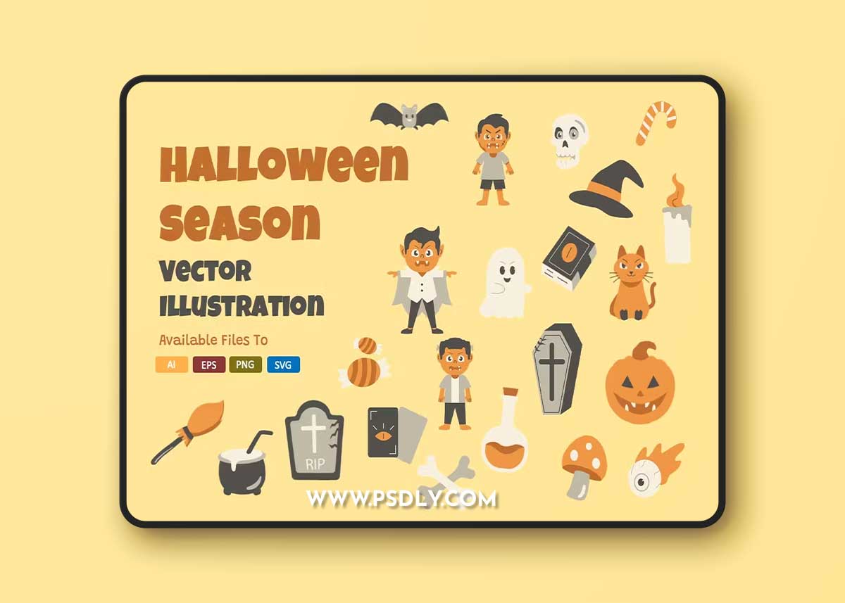 Halloween Season Illustration PLYLBMQ 1 Halloween Season Illustration PLYLBMQ