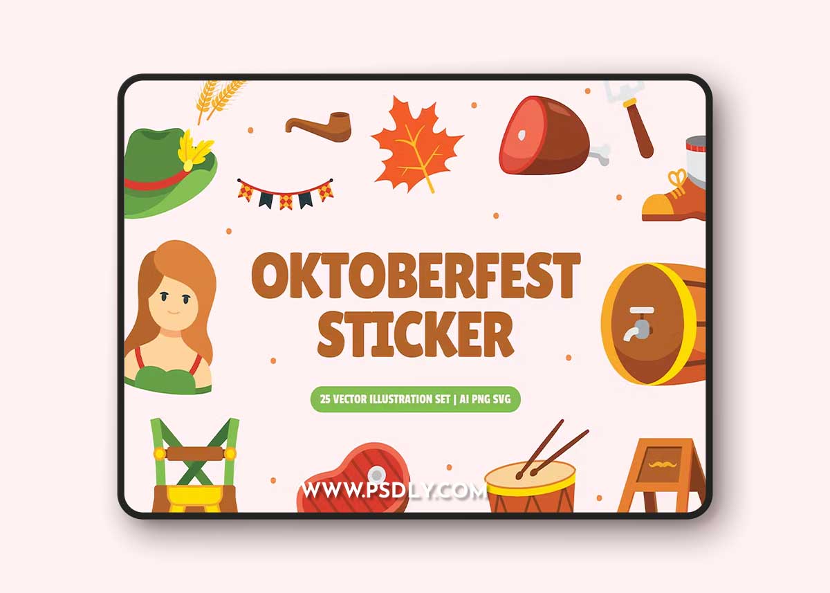 Oktoberfest Sticker Set 4Z9ZLH8 1 Oktoberfest Sticker Set 4Z9ZLH8