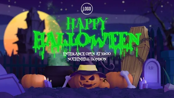 Videohive 3D Cartoon Halloween Intro 48369781 1 Videohive 3D Cartoon Halloween Intro 48369781