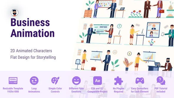 Videohive Business Team - Animated Flat Characters CS6 47386805 1 Videohive Business Team - Animated Flat Characters CS6 47386805
