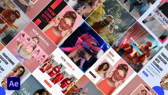 Videohive DualColor Instagram Feed Post 47702621