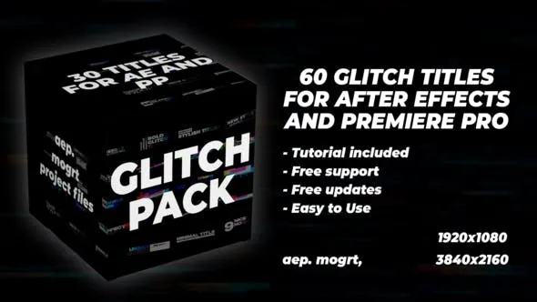 Videohive Glitch Titles Pack 47889562 1 Videohive Glitch Titles Pack 47889562