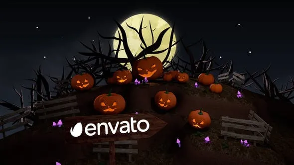 Videohive Halloween Pumpkin Lantern Farm 47904490 1 Videohive Halloween Pumpkin Lantern Farm 47904490