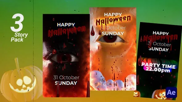 Videohive Halloween Story Pack 48146799 1 Videohive Halloween Story Pack 48146799