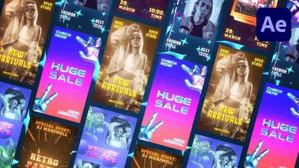 Videohive Retro Airbrush Stories 48080868 1 Videohive Retro Airbrush Stories 48080868