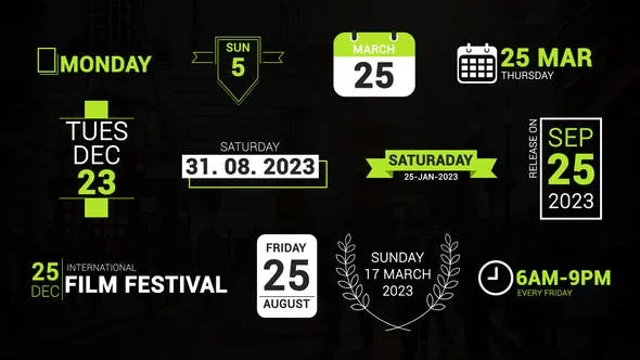 Videohive Time & Date Titles 48065810 1 Videohive Time & Date Titles 48065810