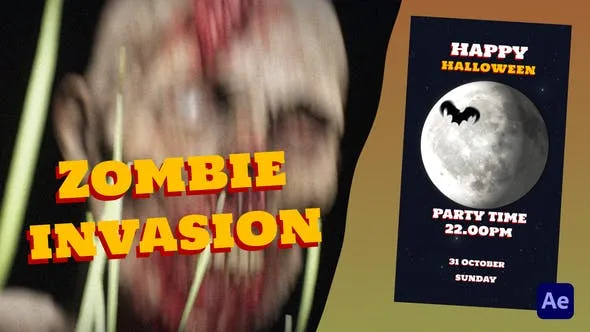 Videohive Zombie invasion on Halloween night 48259475 1 Videohive Zombie invasion on Halloween night 48259475