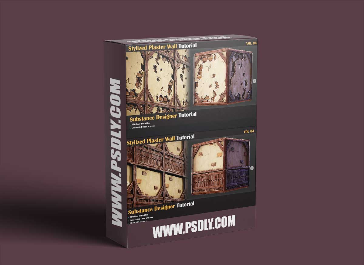 Artstation - Stylized Plaster Wall Tutorial, Vol.4 1 Artstation - Stylized Plaster Wall Tutorial, Vol.4