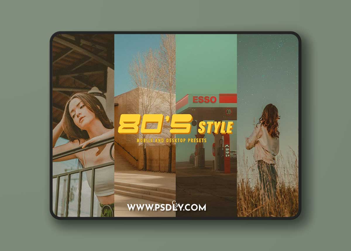 Creativemarket - 10 80's Style Lightroom Presets 1 Creativemarket - 10 80's Style Lightroom Presets