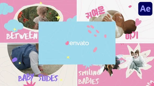 Videohive Baby Slides for After Effects 48694996 1 Videohive Baby Slides for After Effects 48694996