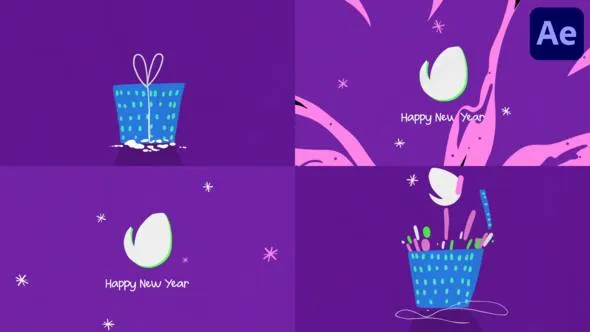 Videohive Cartoon Christmas Logo for After Effects 48867136 1 Videohive Cartoon Christmas Logo for After Effects 48867136