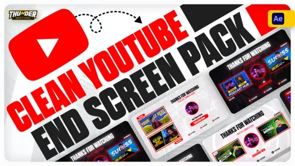 Videohive Clean YouTube End Screen Pack 48761382 1 Videohive Clean YouTube End Screen Pack 48761382