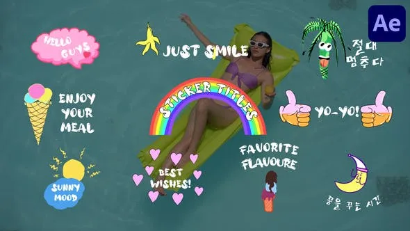 Videohive Colorful Sticker Titles for After Effects 48812756 1 Videohive Colorful Sticker Titles for After Effects 48812756