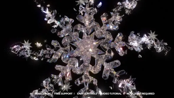 Videohive Crystal Snowflakes Intro 48919460 1 Videohive Crystal Snowflakes Intro 48919460