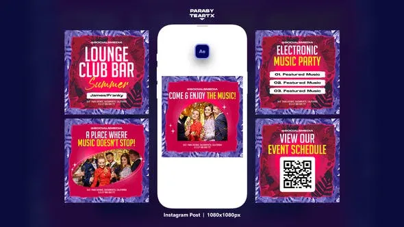 Videohive Night Club Party Instagram Post 48478265 1 Videohive Night Club Party Instagram Post 48478265
