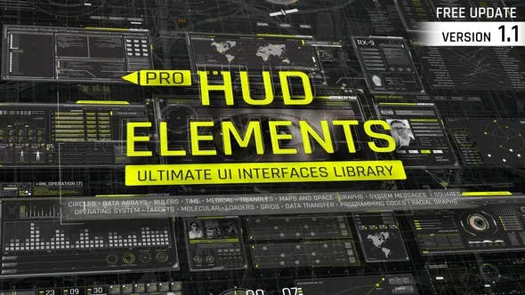 Videohive Pro HUD Elements Pack 35846046 1 Videohive Pro HUD Elements Pack 35846046