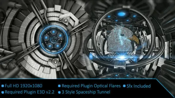 Videohive Spaceship Tunnel Logo 20315837 1 Videohive Spaceship Tunnel Logo 20315837