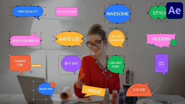 Videohive Speech Bubbles for After Effects 48569560 1 Videohive Speech Bubbles for After Effects 48569560