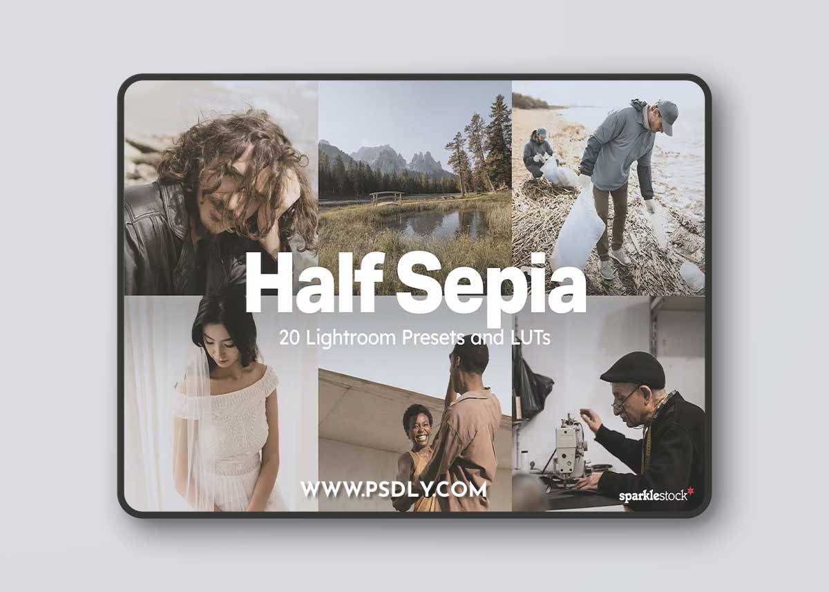 20 Half Sepia Lightroom Presets and LUTs 1 20 Half Sepia Lightroom Presets and LUTs