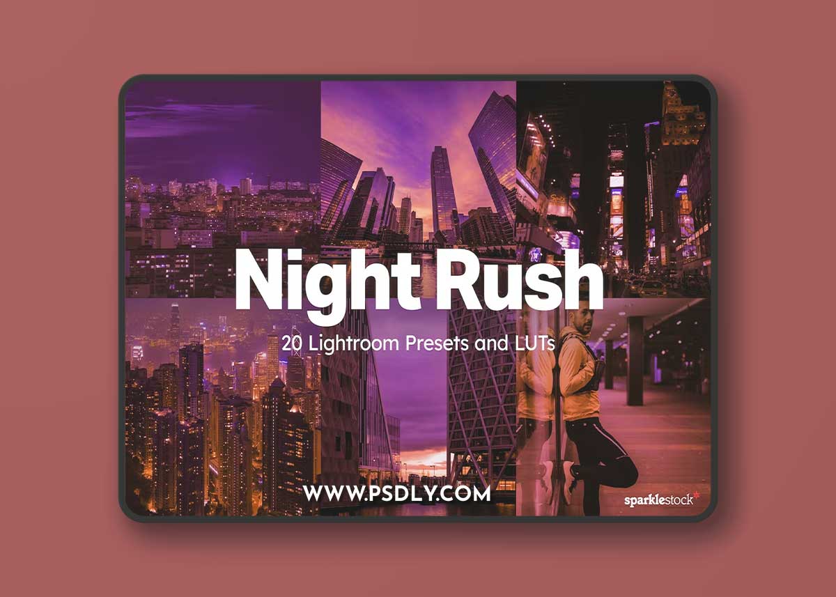 20 Night Rush Lightroom Presets and LUTs 1 20 Night Rush Lightroom Presets and LUTs