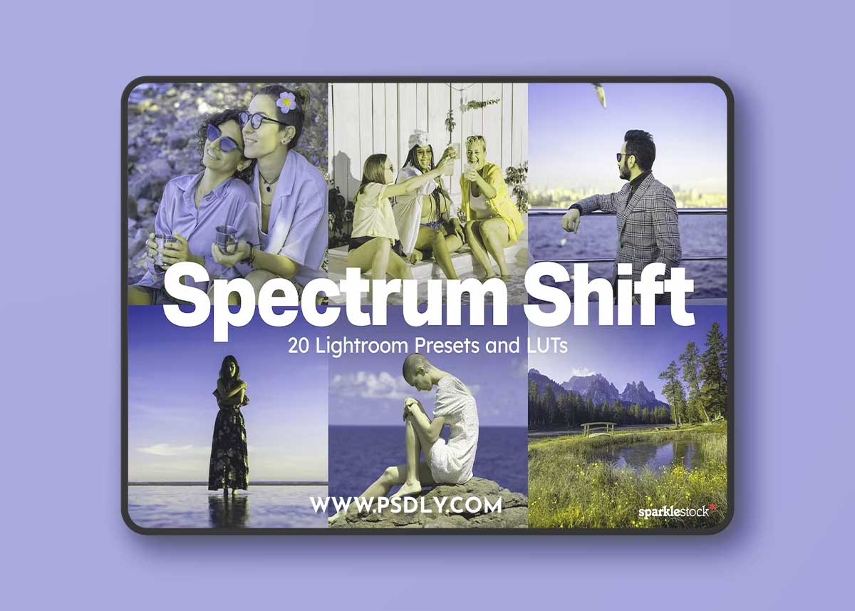 20 Spectrum Shift Lightroom Presets and LUTs 1 20 Spectrum Shift Lightroom Presets and LUTs