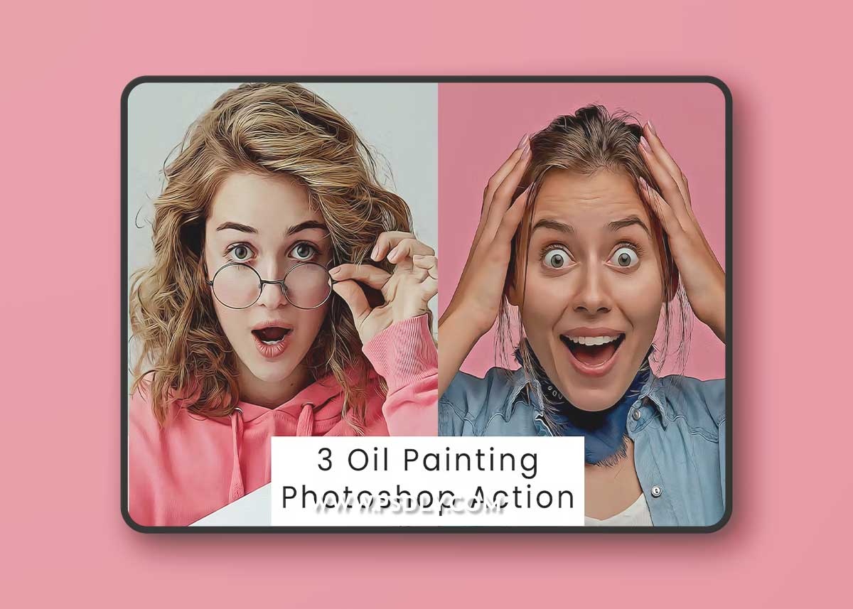 3 Oil Painting Photoshop Action N99GBMZ 1 3 Oil Painting Photoshop Action N99GBMZ