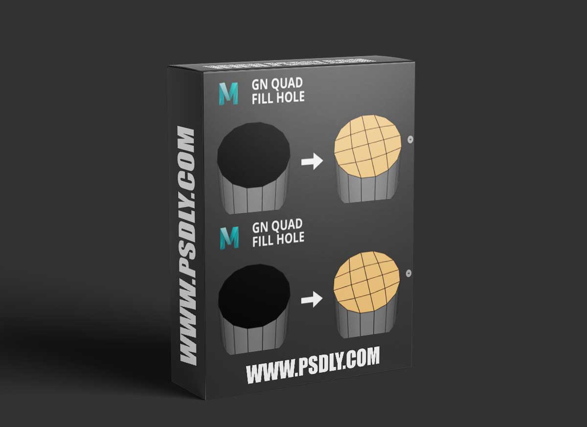 Artstation - GN Quad Fill Hole - Maya v4.22 1 Artstation - GN Quad Fill Hole - Maya
