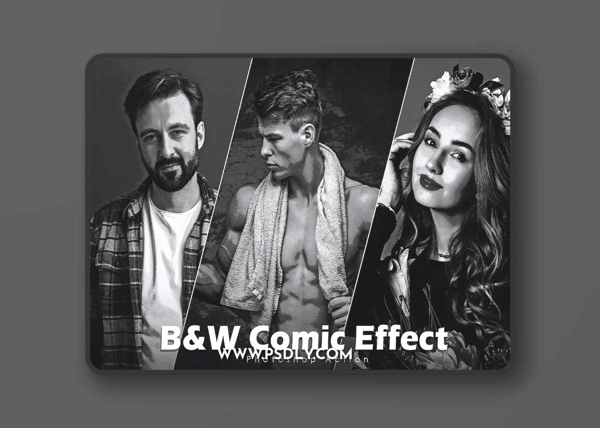 B&W Comic Effect - Photoshop Action PENBMVY 1 B&W Comic Effect - Photoshop Action PENBMVY