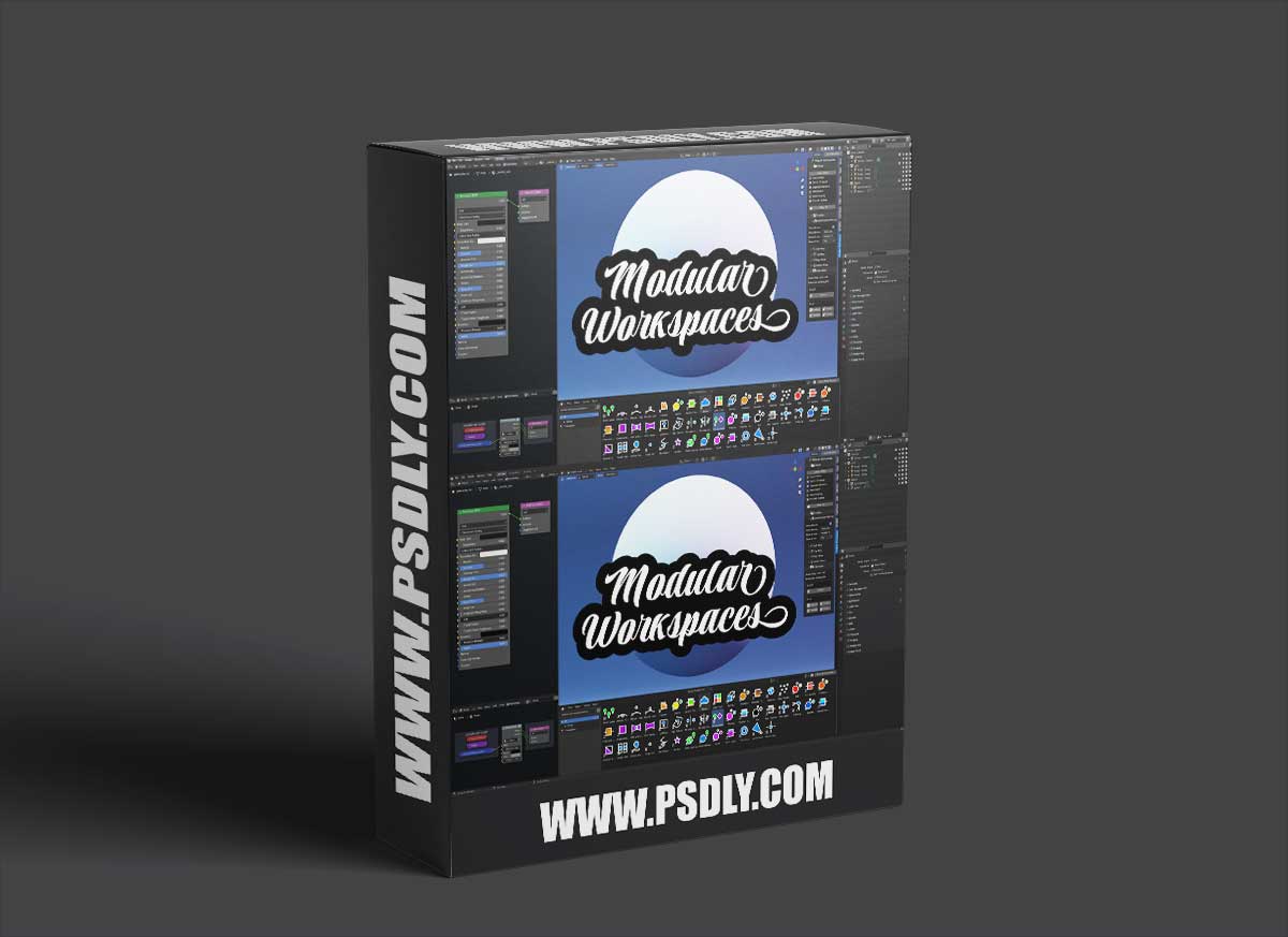 Modular Workspaces 1.7 Library - Blender 1 Blender Market - Modular Workspaces For Blender 1.6.2