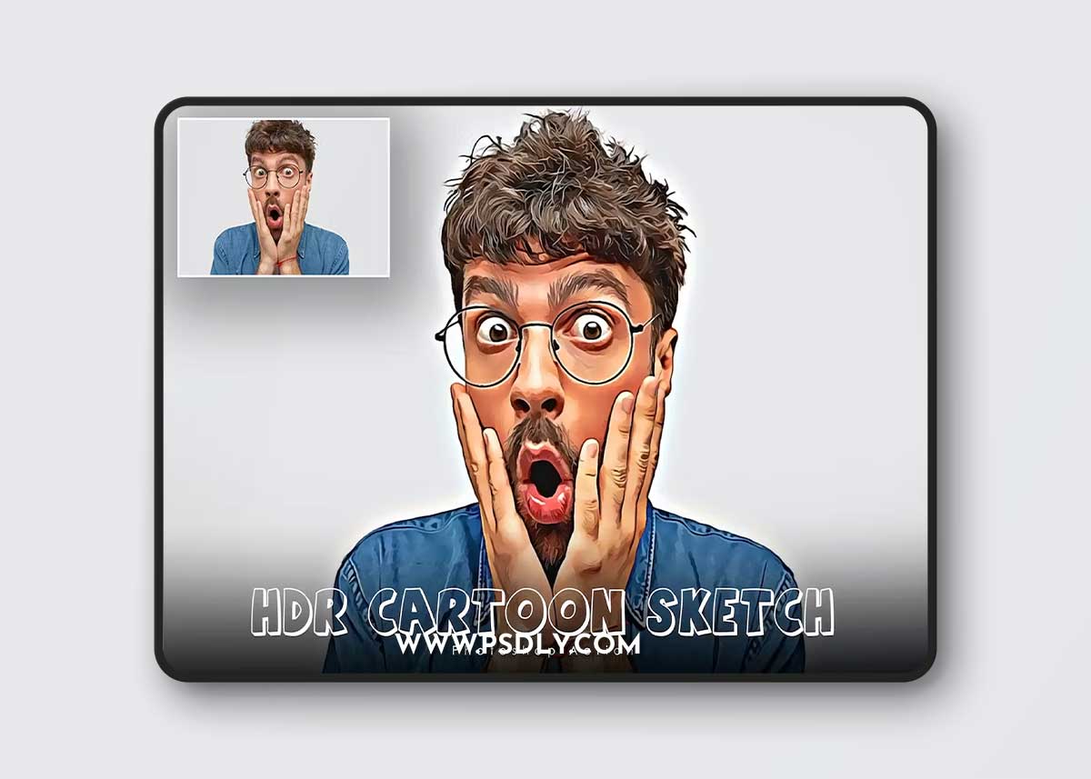 HDR Cartoon Sketch photoshop action N3N23PV 1 HDR Cartoon Sketch photoshop action N3N23PV