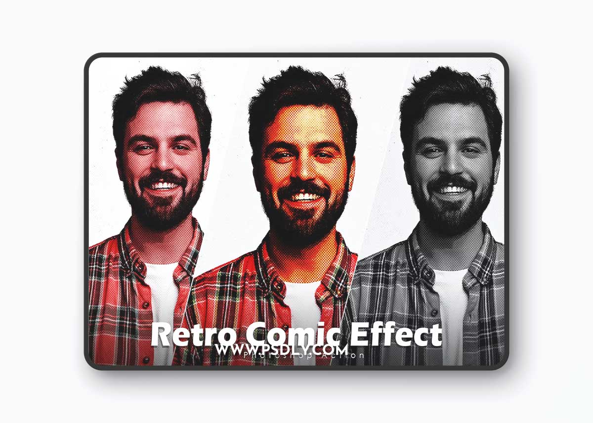 Retro Comic Effect - Photoshop Action UST45SU 1 Retro Comic Effect - Photoshop Action UST45SU